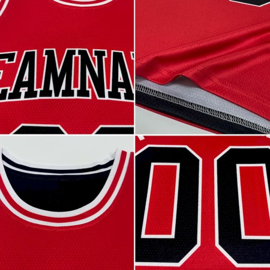 Custom Reversible Maroon Gray-White Double Side Basketball Jersey