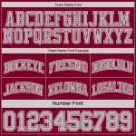Custom Reversible Maroon Gray-White Double Side Basketball Jersey