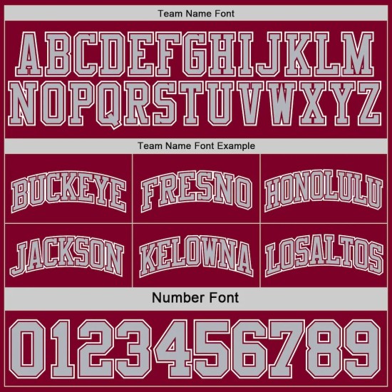 Custom Reversible Maroon Gray-White Double Side Basketball Jersey