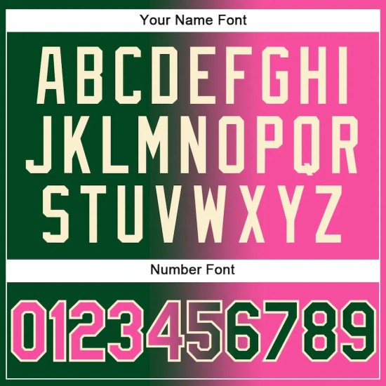 Custom Stitched Green Pink-Cream Gradient Fashion Sports Pullover Sweatshirt Hoodie