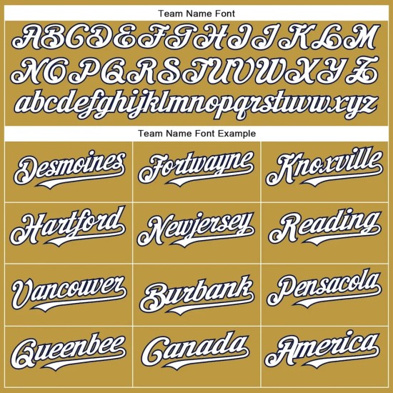 Custom Old Gold White-Navy Authentic Baseball Jersey