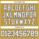 Custom Old Gold White-Navy Authentic Baseball Jersey