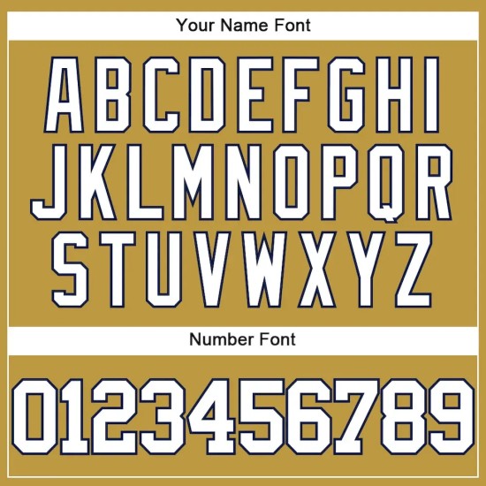 Custom Old Gold White-Navy Authentic Baseball Jersey