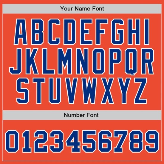 Custom Orange Royal-White Authentic Throwback Basketball Jersey