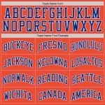 Custom Orange Royal-White Authentic Throwback Basketball Jersey