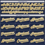 Custom Navy Old Gold-White Authentic Two Tone Baseball Jersey Custom Navy Old Gold-White Authentic Two Tone Baseball Jersey