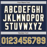 Custom Navy Old Gold-White Authentic Two Tone Baseball Jersey Custom Navy Old Gold-White Authentic Two Tone Baseball Jersey