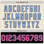 Custom Cream Pink Black-Light Blue Bomber Varsity Letterman Two Tone Zipper Jacket Custom Cream Pink Black-Light Blue Bomber Varsity Letterman Two Tone Zipper Jacket