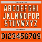 Custom Orange Black-Cream Bomber Full-Snap Varsity Letterman Two Tone Jacket