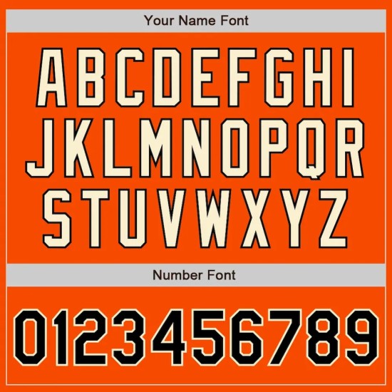 Custom Orange Black-Cream Bomber Full-Snap Varsity Letterman Two Tone Jacket