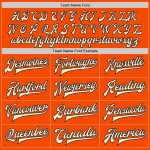 Custom Orange Black-Cream Bomber Full-Snap Varsity Letterman Two Tone Jacket