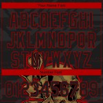 Custom Black Red-Old Gold 3D Pattern Design In Dart We Trust Authentic Baseball Jersey