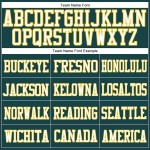 Custom Midnight Green White-Gold Mesh Authentic Football Jersey