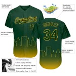 Custom Green Gold 3D Oakland City Edition Fade Fashion Authentic Baseball Jersey Custom Green Gold 3D Oakland City Edition Fade Fashion Authentic Baseball Jersey