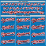 Custom Blue Red-White Performance Vapor Golf Polo Shirt Custom Blue Red-White Performance Vapor Golf Polo Shirt