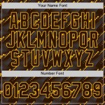 Custom Brown Gold 3D Pattern Design Slant Lines Authentic Baseball Jersey Custom Brown Gold 3D Pattern Design Slant Lines Authentic Baseball Jersey