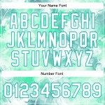 Custom Aqua White Halo Dying Rose 3D Pattern Design Bomber Full-Snap Varsity Letterman Jacket Custom Aqua White Halo Dying Rose 3D Pattern Design Bomber Full-Snap Varsity Letterman Jacket