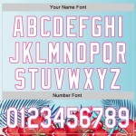 Custom Ice Blue White-Pink 3D Pattern Design Mother's Day Flower Authentic Baseball Jersey Custom Ice Blue White-Pink 3D Pattern Design Mother's Day Flower Authentic Baseball Jersey