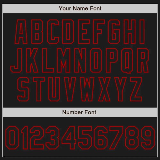 Custom Black Red Authentic Raglan Sleeves Baseball Jersey