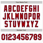 Custom White Red-Navy Bomber Varsity Letterman Zipper Jacket